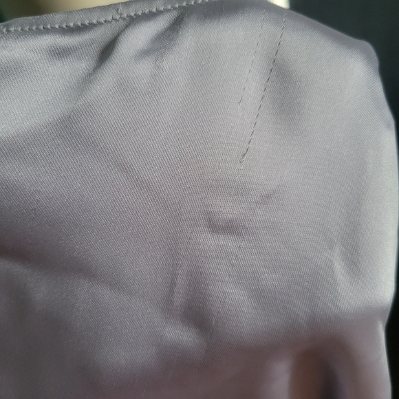 ZARA GRAY SATIN MINI DRESS - Picture 8 of 8